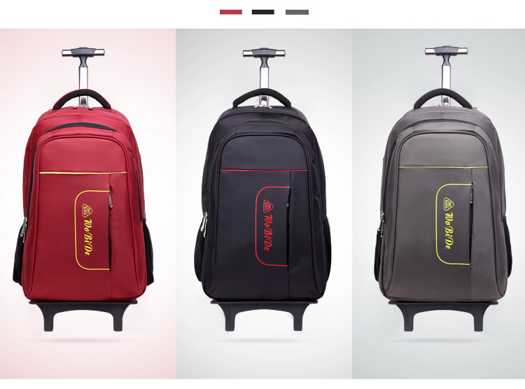 Yanteng stylish Trolley School Backpack  in black color