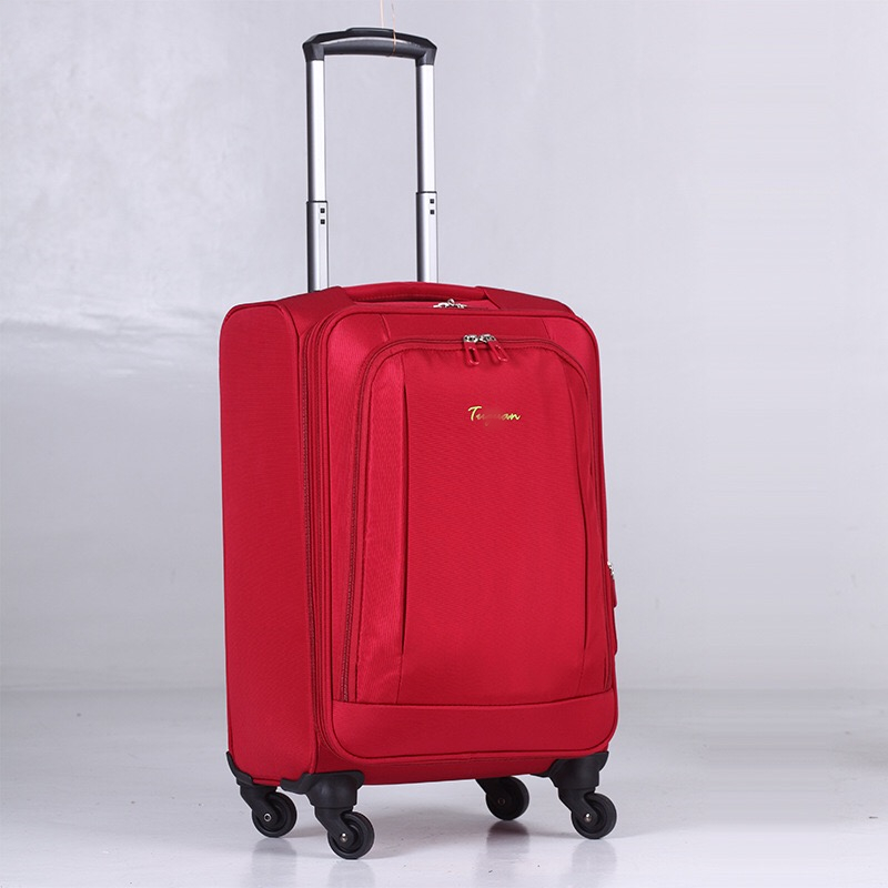 yanteng classic soft luggage trolley bag in blue color