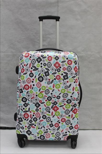 Yanteng classic ABS/PC suitcase in flower color