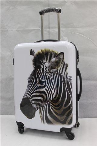 Yanteng classic OEM printed luggage in white color 
